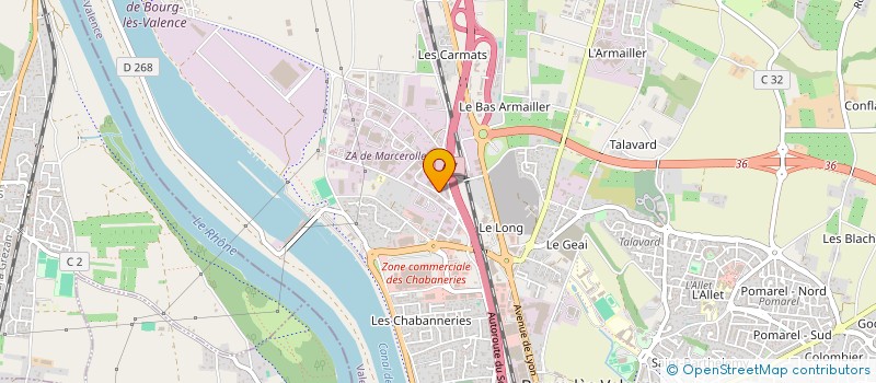 localisation de l'entreprise RAILLON JDNV  BOURG-LES-VALENCE