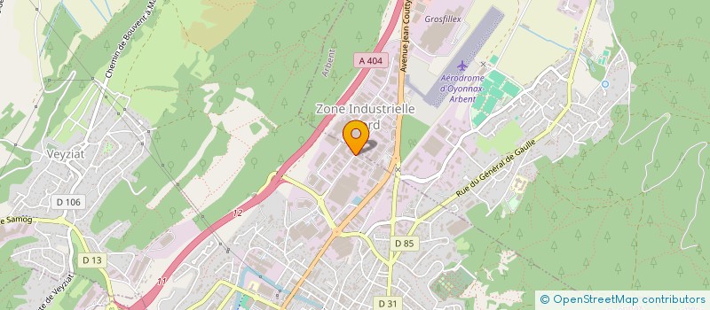 localisation de l'entreprise RAIMBAUD à ARBENT