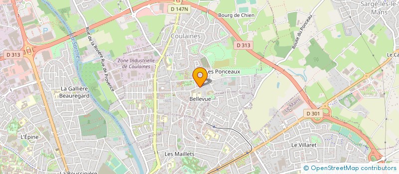 localisation de l'entreprise RAIMBAULT & CIE  COULAINES