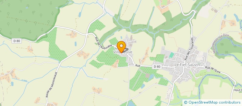localisation de l'entreprise RAIMBAULT ERIC à MONTREVAULT-SUR-EVRE