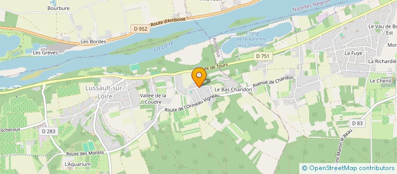 localisation de l'entreprise RAIMBAULT & FILS à LUSSAULT-SUR-LOIRE