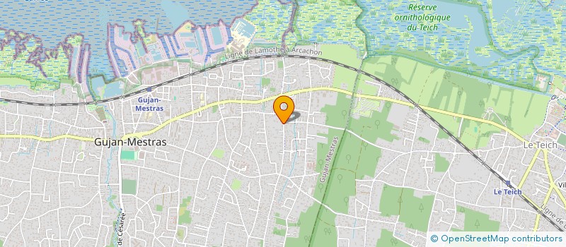localisation de l'entreprise RAIMBAULT HAURAT  GUJAN MESTRAS