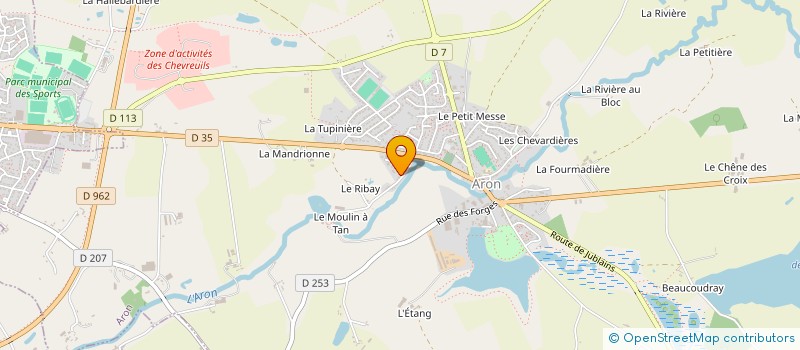 localisation de l'entreprise RAIMBAULT MICKAEL  ARON