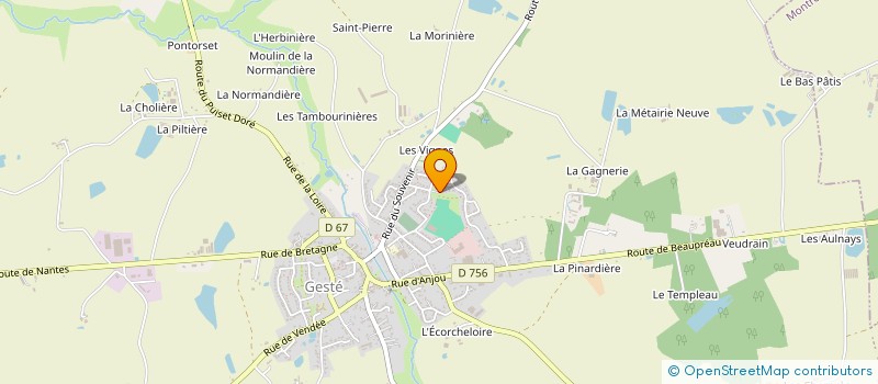 localisation de l'entreprise RAIMBAUT à BEAUPREAU-EN-MAUGES