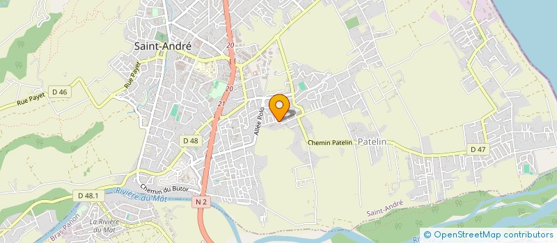 localisation de l'entreprise RAIMONDI DISTRIBUTION OCEAN INDIEN à SAINT-ANDRE