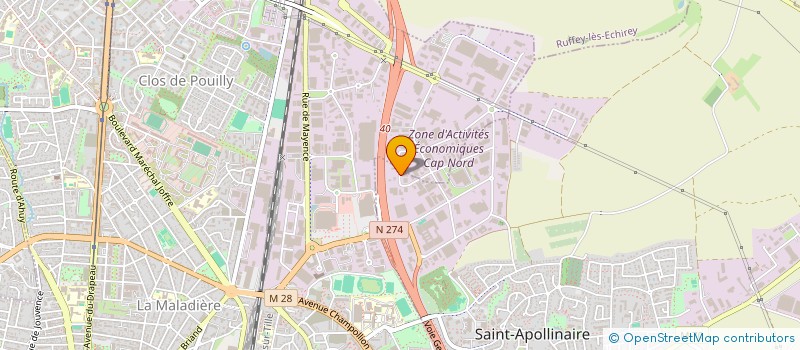 localisation de l'entreprise RAIMONDI FRERES à SAINT-APOLLINAIRE