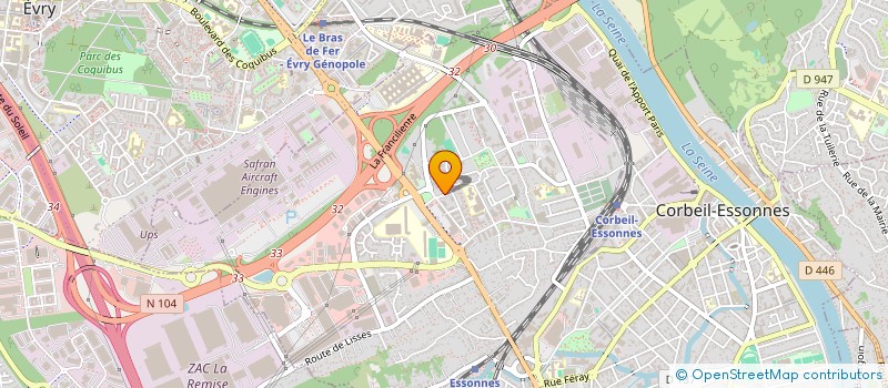 localisation de l'entreprise RAIN NEGOCE  CORBEIL-ESSONNES