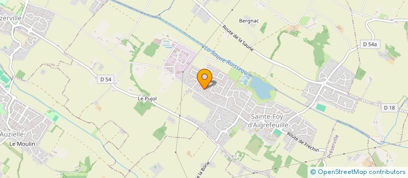 localisation de l'entreprise RAIN SOLUTION  SAINTE-FOY-D'AIGREFEUILLE