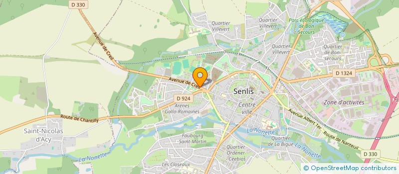 localisation de l'entreprise RAIN SPRINKLER  SENLIS