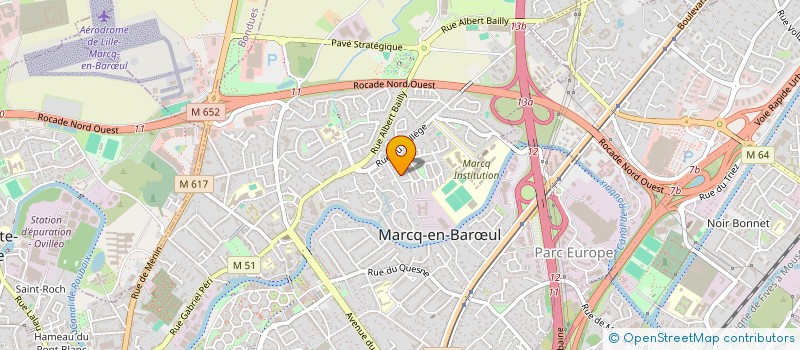 localisation de l'entreprise RAINBOW à MARCQ-EN-BARŒUL