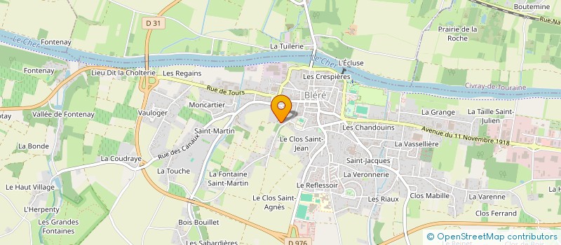 localisation de l'entreprise RAINBOW  CIVRAY DE TOURAINE