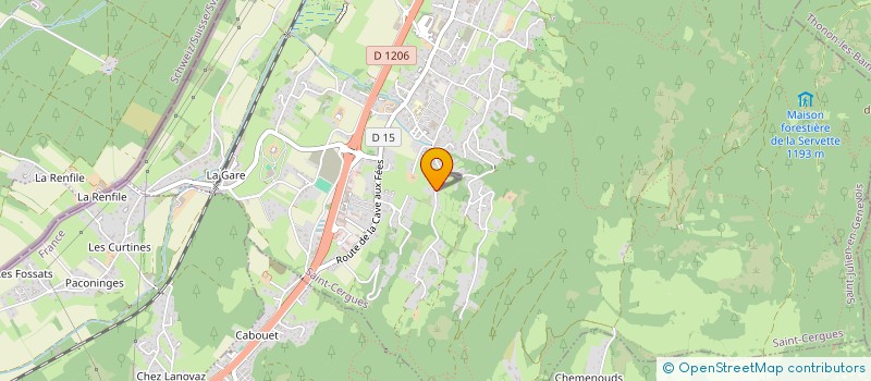 localisation de l'entreprise RAINBOW  SAINT-CERGUES