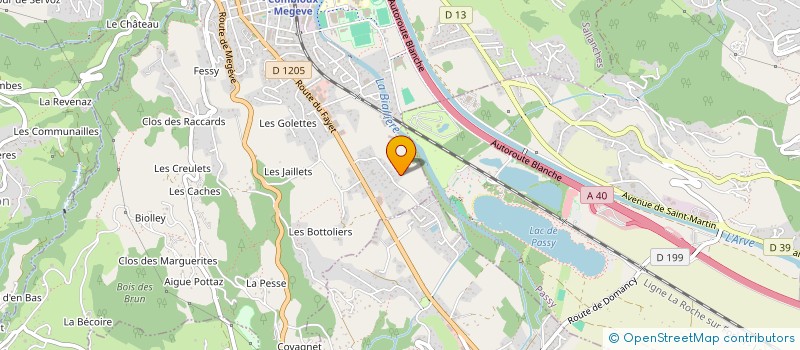 localisation de l'entreprise RAINBOW à SALLANCHES