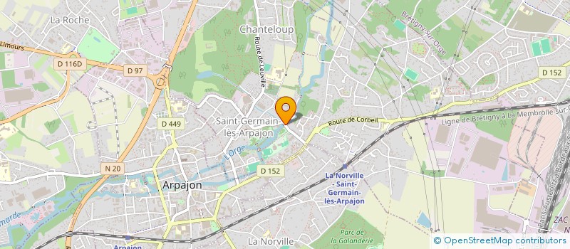 localisation de l'entreprise RAINBOW ENGLISH SCHOOL à SAINT-GERMAIN-LES-ARPAJON