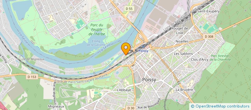 localisation de l'entreprise RAINBOW MATTER  POISSY