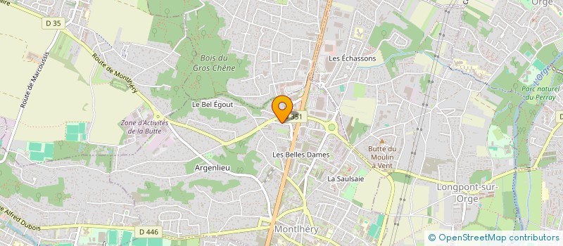 localisation de l'entreprise RAINBOW RIDE à MONTLHERY