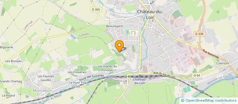 localisation de l'entreprise RAINBOW ROCKS  MONTVAL-SUR-LOIR