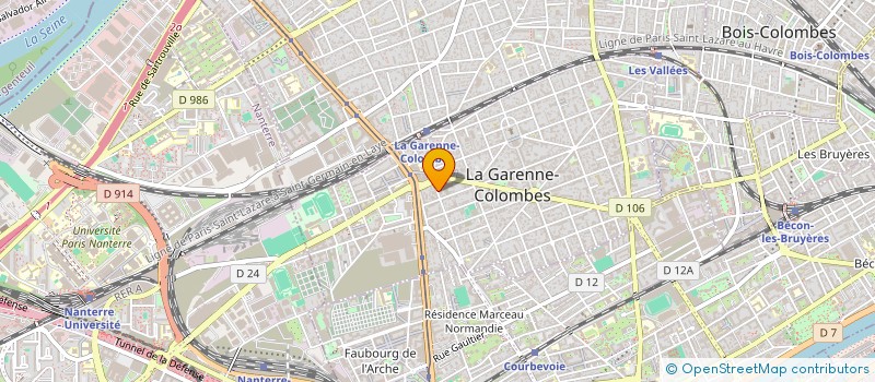 localisation de l'entreprise RAINBOW SCHOOL PARIS à LA GARENNE-COLOMBES