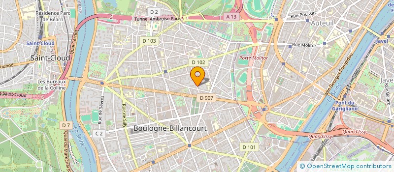 localisation de l'entreprise RAINBOW SKATES à BOULOGNE-BILLANCOURT