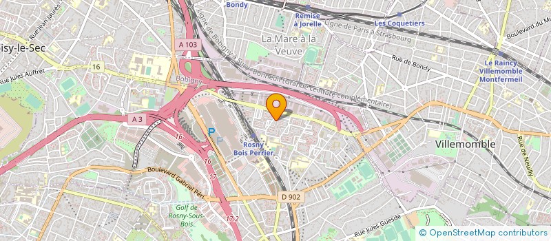 localisation de l'entreprise RAINBOW TRADING à ROSNY-SOUS-BOIS