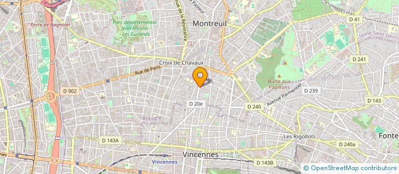 localisation de l'entreprise RAINBOW WARRIORZ à MONTREUIL