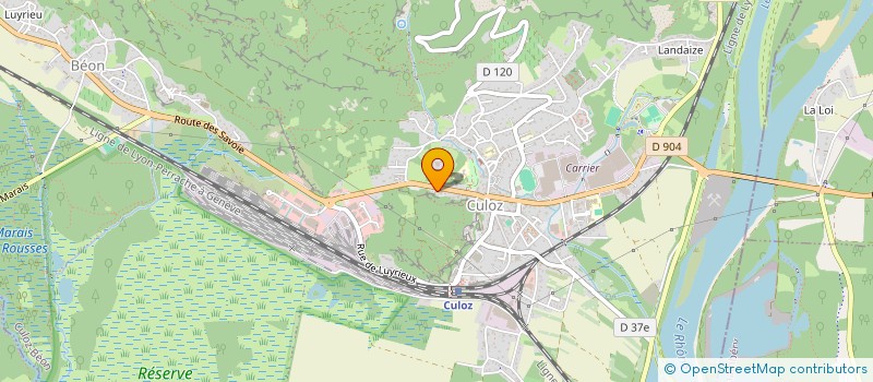 localisation de l'entreprise RAINCHECK  CULOZ-BEON