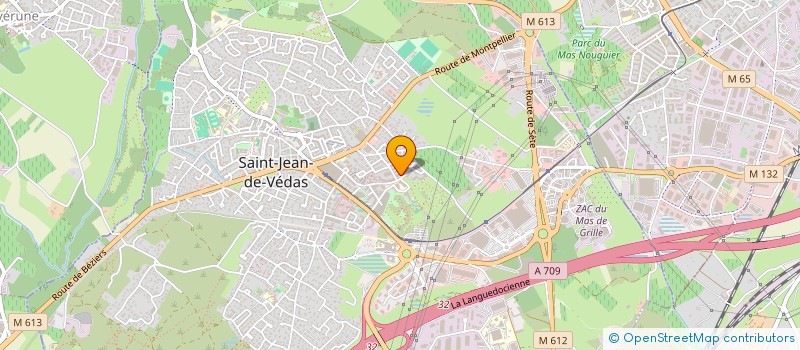 localisation de l'entreprise RAINEA 34 à SAINT-JEAN-DE-VEDAS