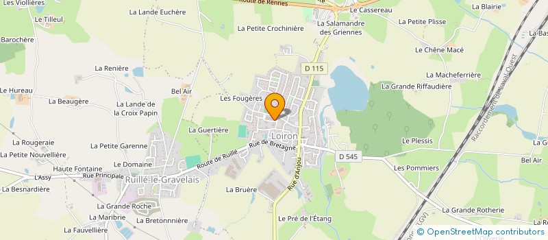 localisation de l'entreprise RAINEA 53 à SAINT-CYR-LE-GRAVELAIS