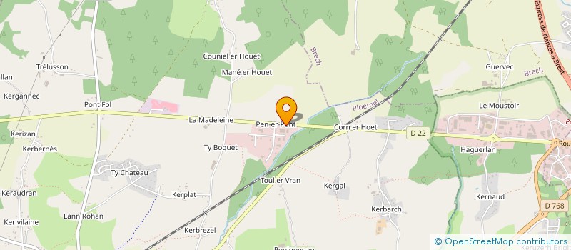 localisation de l'entreprise RAINETTE VERTE  PLOEMEL