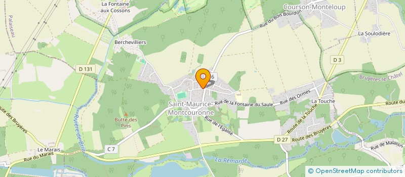 localisation de l'entreprise RAINGOOW  SAINT-MAURICE-MONTCOURONNE