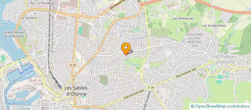 localisation de l'entreprise RAINN TECH à LES SABLES D'OLONNE