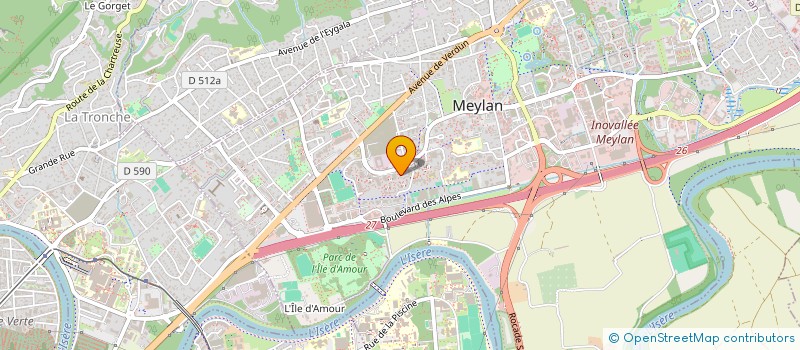 localisation de l'entreprise RAINT à MEYLAN