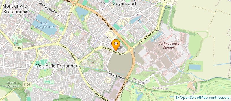 localisation de l'entreprise RAIPLICATE  GUYANCOURT