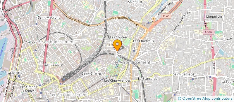 localisation de l'entreprise RAIS ALIMENTATION GENERALE LIBRE SERVICE  MARSEILLE