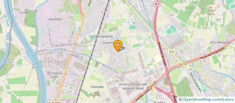 localisation de l'entreprise RAISIN  SORGUES