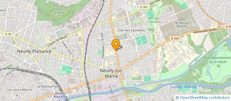 localisation de l'entreprise RAISIN MUSCLE à NEUILLY-SUR-MARNE