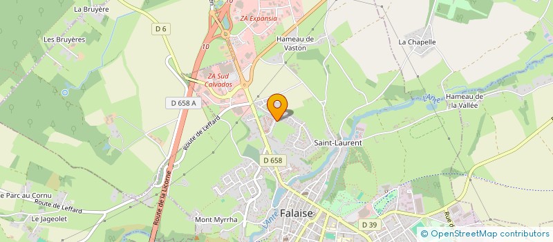 localisation de l'entreprise RAISINS VIVANTS  FALAISE
