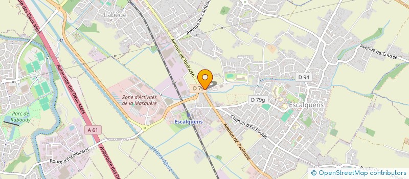 localisation de l'entreprise RAISKAR VTC  ESCALQUENS