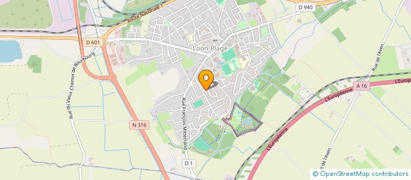 localisation de l'entreprise RAISON D'ETRE  LOON-PLAGE