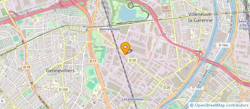 localisation de l'entreprise RAISSI à GENNEVILLIERS