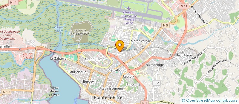 localisation de l'entreprise RAIZET FC  LES ABYMES