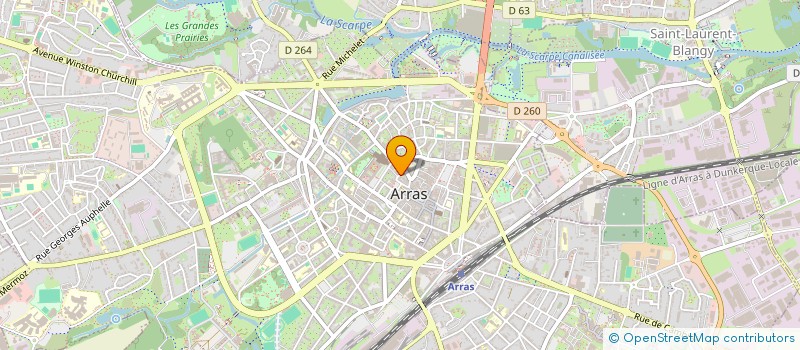 localisation de l'entreprise RAJ  ARRAS