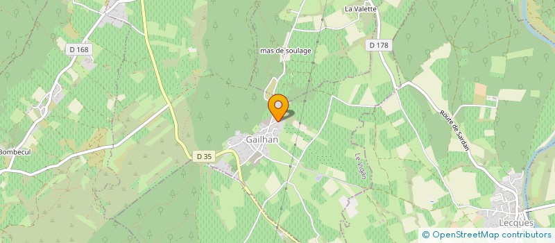 localisation de l'entreprise RAJA  GAILHAN