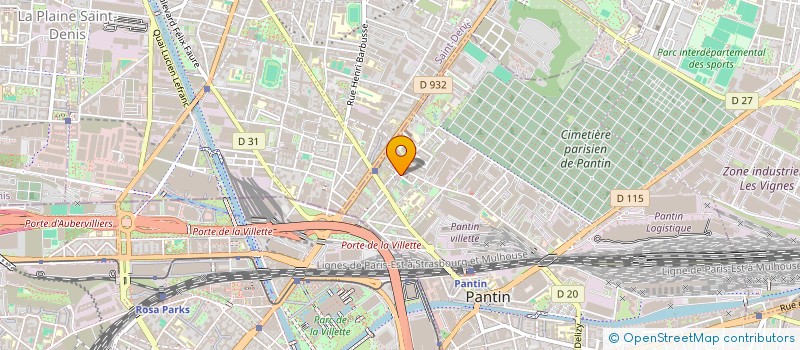 localisation de l'entreprise RAJA  PANTIN