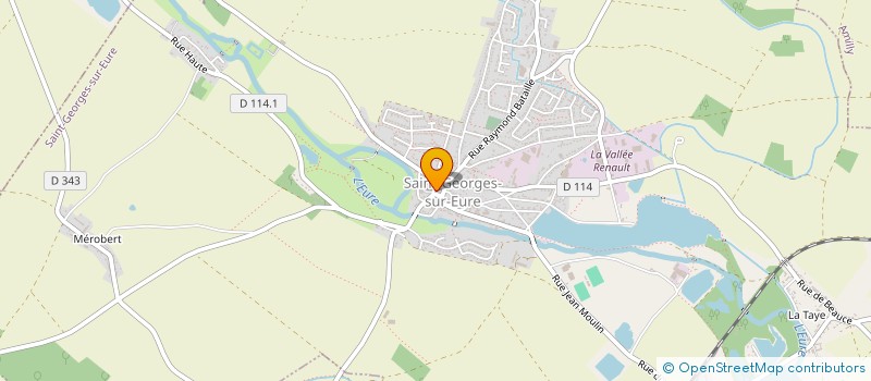 localisation de l'entreprise RAJA à SAINT-GEORGES-SUR-EURE