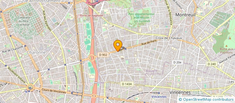 localisation de l'entreprise RAJA AFFAIRES à MONTREUIL
