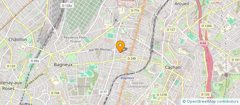 localisation de l'entreprise RAJA.B à BAGNEUX