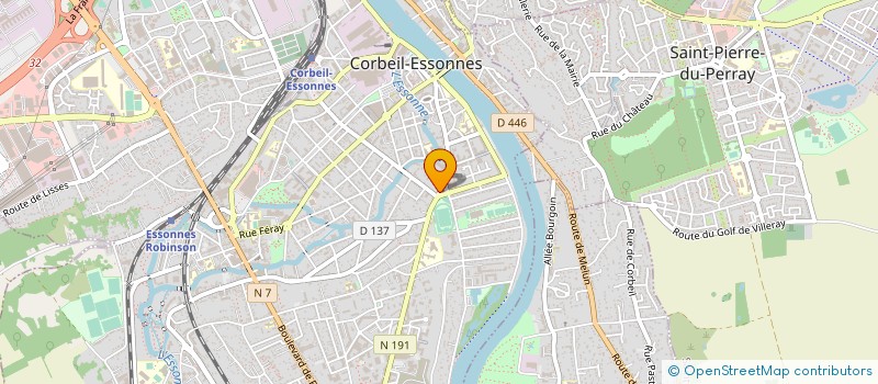 localisation de l'entreprise RAJA COIFFURE à CORBEIL-ESSONNES