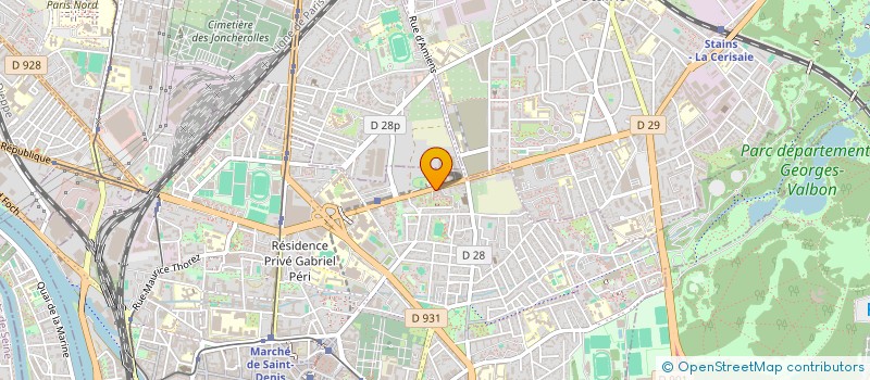 localisation de l'entreprise RAJA EXPRESS à SAINT-DENIS
