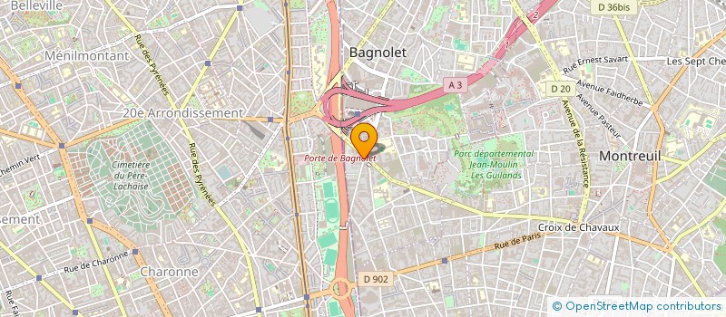 localisation de l'entreprise RAJA FRERES à BAGNOLET